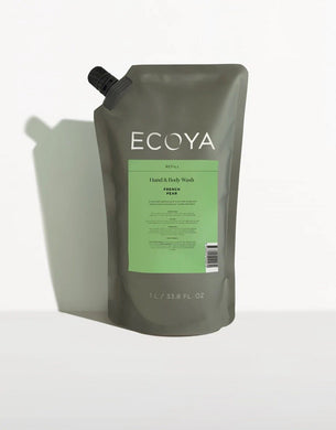 Ecoya Hand & Body Wash Refill 1L - French Pear - ZOES Kitchen