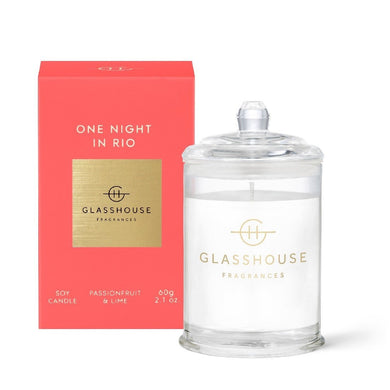 Glasshouse Fragrance - 60g Candle - One Night In Rio - ZOES Kitchen