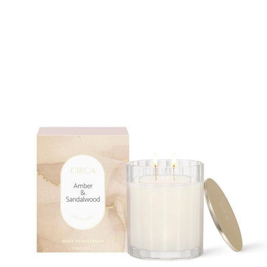 Circa Scented Soy Candle 350g - Amber & Sandalwood - ZOES Kitchen