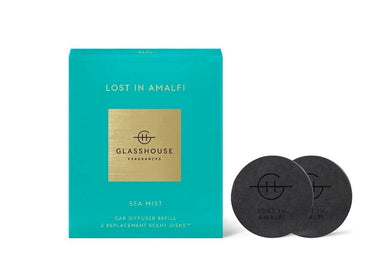 Glasshouse Fragrance - Car Diffuser 2 Replacement Scent Disks - Lost In Amalfi - ZOES Kitchen