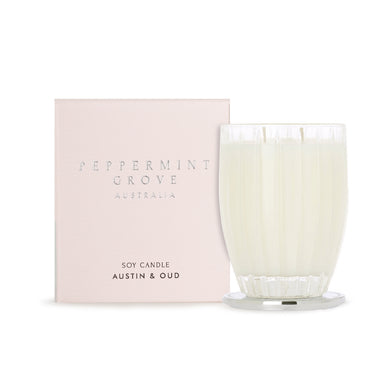 Peppermint Grove Candle 350g - Austin & Oud - ZOES Kitchen