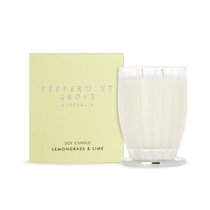 Peppermint Grove Candle 350g - Lemongrass & Lime - ZOES Kitchen
