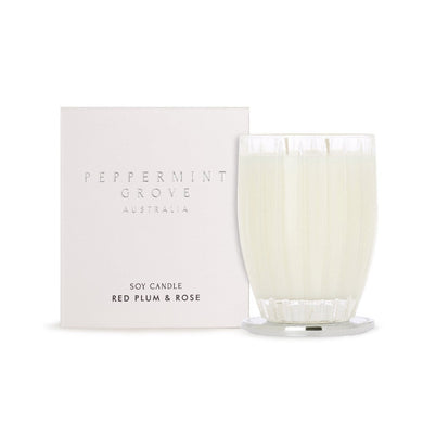 Peppermint Grove Candle 350g - Red Plum & Rose - ZOES Kitchen