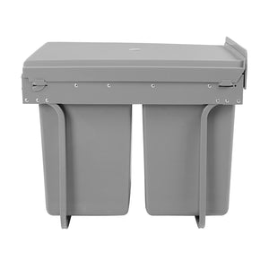 Cefito 2x20L Pull Out Bin - Grey - ZOES Kitchen