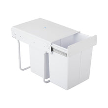 Load image into Gallery viewer, Cefito 2x20L Pull Out Bin - White - ZOES Kitchen