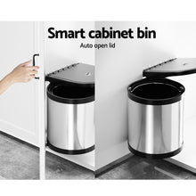 Load image into Gallery viewer, Cefito Kitchen Swing Out Pull Out Bin Stainless Steel Garbage Rubbish Can 12L - ZOES Kitchen