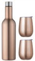 Load image into Gallery viewer, Avanti Double Wall Wine Traveller Set - Rose Gold - ZOES Kitchen