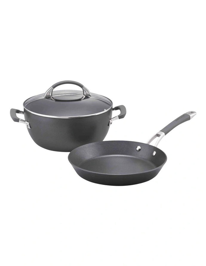 Anolon Endurance+ Nonstick Induction French Skillet 26cm & Covered Casserole 26cm/5.2L