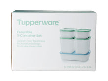 Load image into Gallery viewer, Tupperware Freezable Container - Set of 5 - 450ml /1L / 1.1L - Gift Boxed