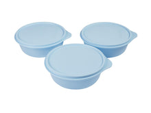 Load image into Gallery viewer, Tupperware Modular Medium Size Bowl - Set of 3 - 600ml - Blue Gift Boxed