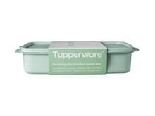 Load image into Gallery viewer, Tupperware Divided Rectangle Lunch Box - 1L Green