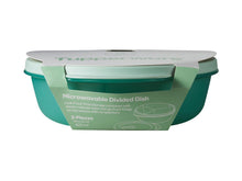 Load image into Gallery viewer, Tupperware Microwavable Divided Dish - 825ml Green