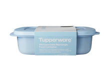 Load image into Gallery viewer, Tupperware Microwavable Rectangle Food Container - 1L Blue