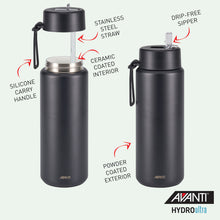 Load image into Gallery viewer, Avanti HydroUltra Insulated Water Bottle with Strap 1L - Sand