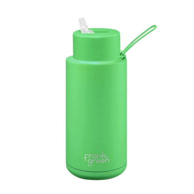 Frank Green Ceramic 34oz Straw Bottle - Neon Green - ZOES Kitchen