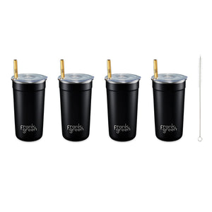 Frank Green Ceramic Party Cups 16oz Midnight - Set of 4 