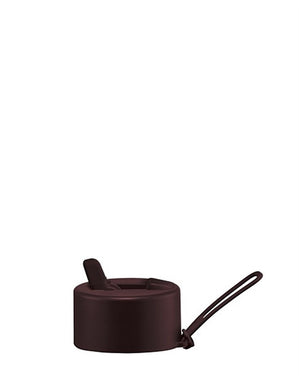 Frank Green Replacement Flip Straw Lid With Strap - Chocolate