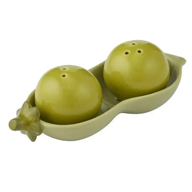 Coast to Coast Patch Peas 3 Piece Ceramic Salt & Pepper Set 6x15x5cm