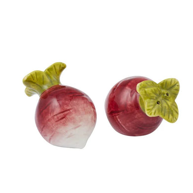 Coast to Coast Patch Radish 2 Piece Ceramic Salt & Pepper Set 4.5x4.5x7cm