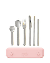 Load image into Gallery viewer, Frank Green Stainless Steel cutlery with Silicone pouch Blushed