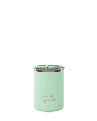Frank Green Ceramic Coffee Cup Hinged Lid 12oz/355ml - Mint Gelato