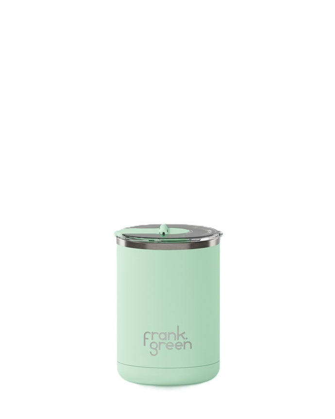 Frank Green Ceramic Coffee Cup Hinged Lid 12oz/355ml - Mint Gelato