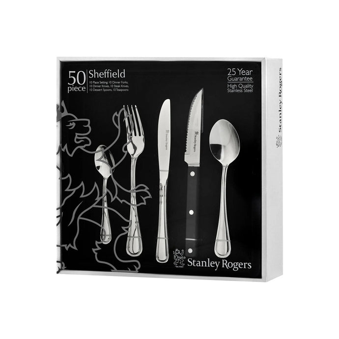 Stanley Rogers Sheffield 50 Piece Cutlery Set with Steak Knives