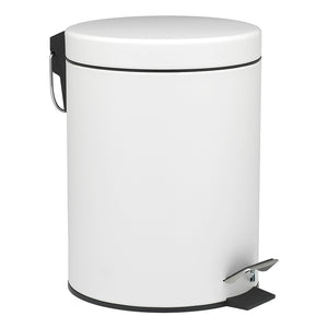 Porto Utility Soft Closing Pedal Bin 5L - White (S)