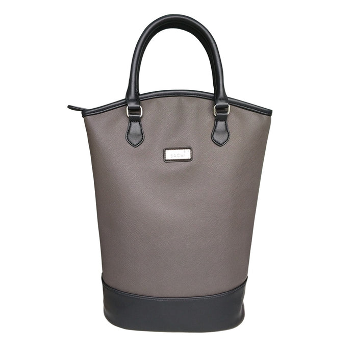 Sachi Two Bottle Wine Tote - Charcoal