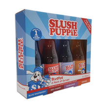 Load image into Gallery viewer, Slush Puppie - 4 Pack Syrups - Blue Raspberry, Cherry, Bubblegum, Orange 180ml