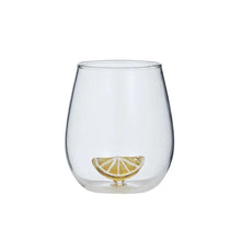 Load image into Gallery viewer, Coast to Coast Lemon Slice Glass Tumber - 8.5x10cm