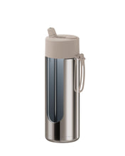 Load image into Gallery viewer, Frank Green Ceramic 20oz Straw Bottle with Flip Straw Lid - Chrome Moon Dust