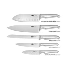 Load image into Gallery viewer, Furi Stone Black and White Terazzo Knife Block Set - 6 Piece (18+ PROOF OF AGE REQUIRED)