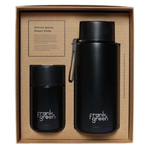 Load image into Gallery viewer, Frank Green Gift Set 10oz Cup + 34oz Bottle - Midnight - ZOES Kitchen