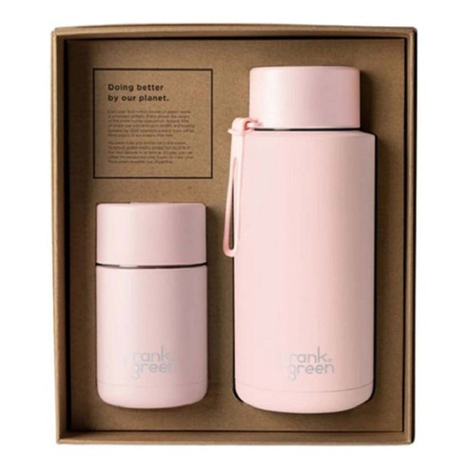 Frank Green Gift Set 10oz Cup + 34oz Bottle - Blushed - ZOES Kitchen