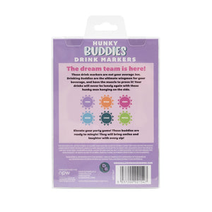 Hunky Buddies Drink Markers - Set of 6