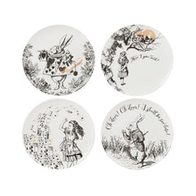 Load image into Gallery viewer, Mikasa x V&amp;A Alice In Wonderland Side Plates - Set of 4 - Gift Boxed