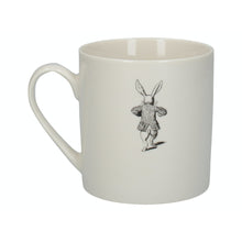 Load image into Gallery viewer, Mikasa x V&amp;A Alice in Wonderland Can Mug White Rabbit 350ml - Gift Boxed