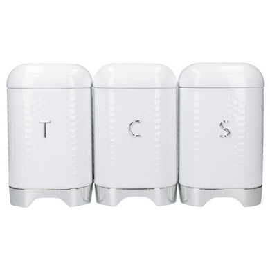 Kitchen Craft Lovello Canister Set 3 White