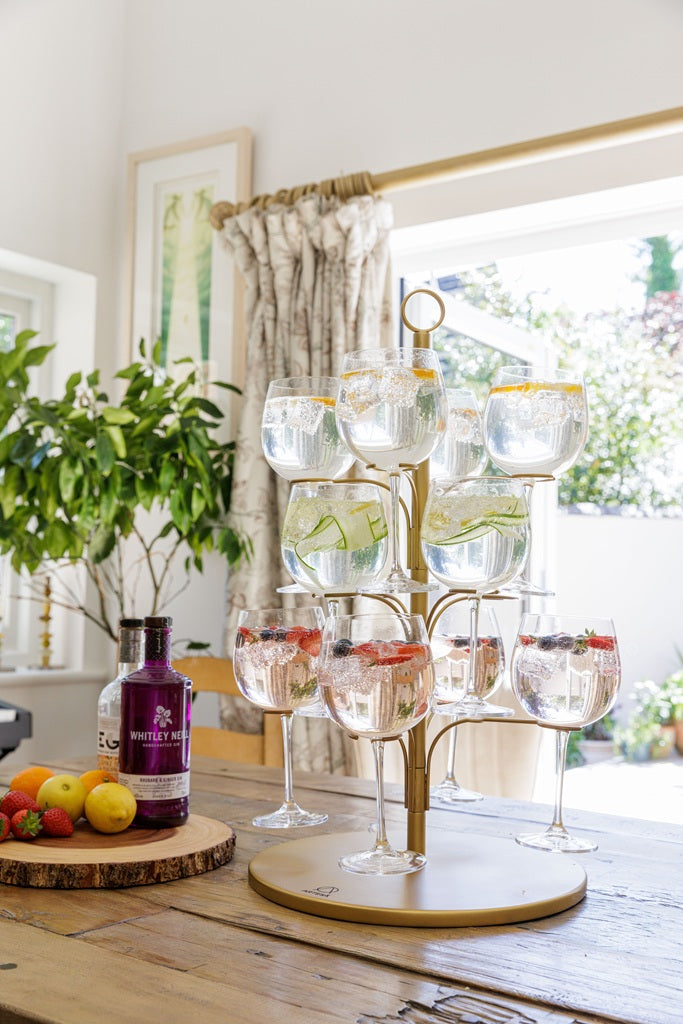 Artesa Stainless Cocktail and Nibbles Serving Tree 34 x 34 x 54cm - Gift Boxed