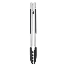 Load image into Gallery viewer, KitchenAid Silicone Tipped Side Locking Tongs - Onyx Black - 30cm
