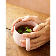 Load image into Gallery viewer, Jamie Oliver Big Love Stoneware Cosy Cuppa Mug Gift Boxed - Pink 375ml