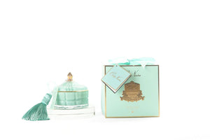 Cote Noire Tiffany Blue & Gold Art Deco Candle - Persian Lime