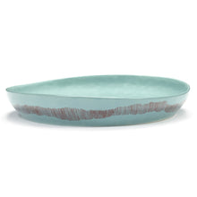 Load image into Gallery viewer, Ottolenghi Serving Bowl M Azure with Red Stripes - Feast