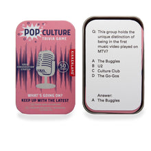 Load image into Gallery viewer, Kikkerland Pop Culture Trivia Tin
