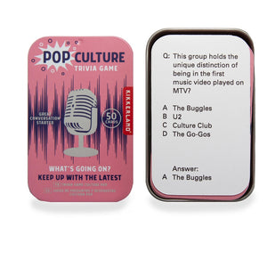Kikkerland Pop Culture Trivia Tin