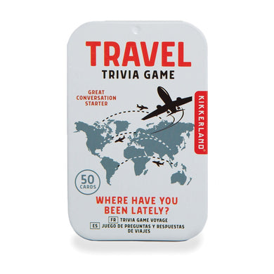 Kikkerland Travel Trivia Tin