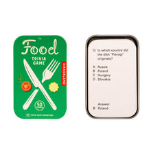 Load image into Gallery viewer, Kikkerland Food Trivia Tin