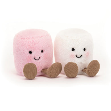 Jellycat Amusables Pink and White Marshmallows