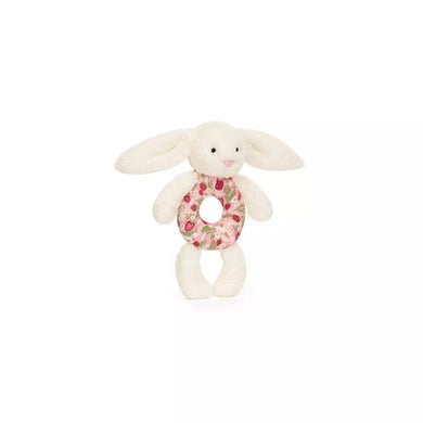 Jellycat Blossom Cream Bunny 'Berry' Ring Rattle